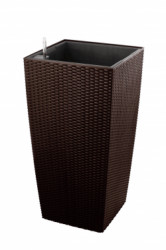 Samozavlaovac kvetin G21 Linea ratan big mocha 76 cm
