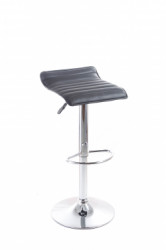 Barová stolička G21 Fate koženková, prešívaná koženková, prošívaná black