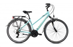 Trekový bicykel Capriolo TOURING ROADSTER LADY 28"x17" olivovo-tyrkysové (2021)