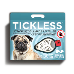 Ultrazvukový repelent TickLess Pet proti kliešťom, béžový