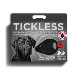 Ultrazvukový repelent TickLess Pet proti kliešťom, čierny