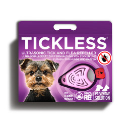 Ultrazvukový repelent TickLess Pet proti kliešťom, ružový
