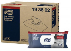 Vlhen obrsky Tork Premium na dezinfekciu povrchov - 60 ks
