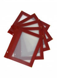 Vloky do jedlnych lstkov Securit pro adu WOOD A5, 5ks, Wine Red