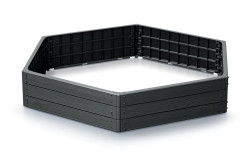 Vyven zhon Prosperplast BASE WOODY antracit 148 cm