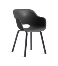 Zhradn kreslo Keter Noa cup grafitov, kovov nohy, 2 ks