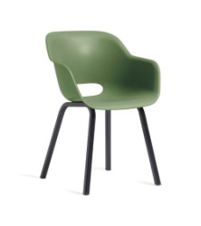 Zhradn kreslo Keter Noa cup olivov, kovov nohy, 2 ks