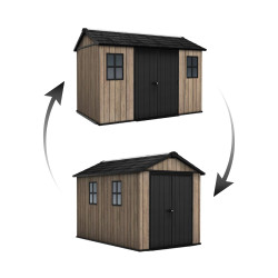 Z�hradn� dom�ek Keter Apex 7,5 x 11 Ashwood, s podlahou