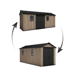 Z�hradn� dom�ek Keter Apex 7,5 x 17 Ashwood, s podlahou