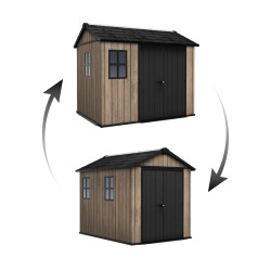 Z�hradn� dom�ek Keter Apex 7,5 x 9 Ashwood, s podlahou