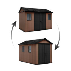 Z�hradn� dom�ek Keter Newton Plus wide 11x7,5 hned�, s podlahou