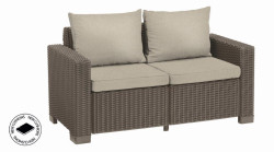 Zhradn nbytok Keter California dvojsedadlov pohovka cappuccino