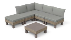 Z�hradn� n�bytok Keter Elements 5-miestny modul�rny set ashwood