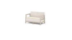 Z�hradn� n�bytok Keter Scandi dvojmiestna pohovka b�ovo siv�