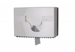 Zásobník Celtex na dve konvenčné rolky toaletného papiera Megamini biely