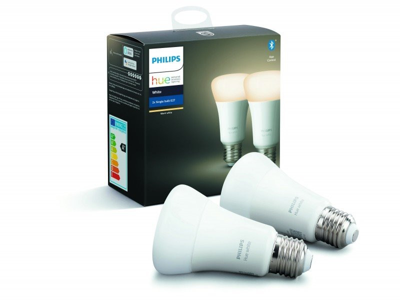 Múdra žiarovka Philips Hue Bluetooth LED White žiarovka E27 A19 9W 806lm 2700K set 2 ks