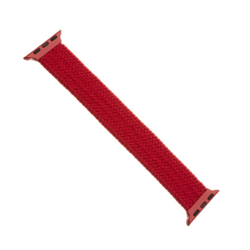 Remienok FIXED Nylon Strap elastický nylonový pre Apple Watch 42/44mm, veľkosť L, červený
