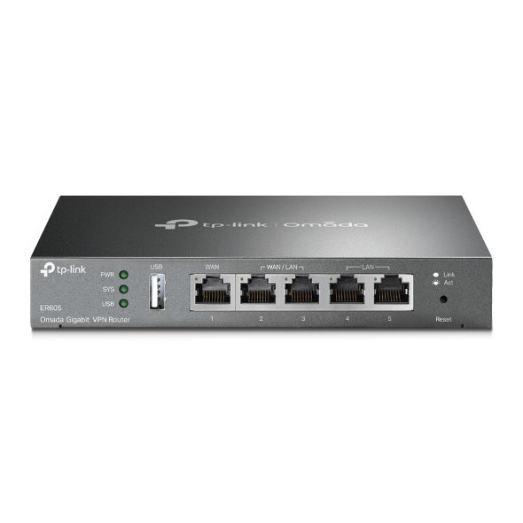 Router TP-Link ER605 SafeStream VPN 1x GWAN + 3x GWAN/LAN + 1x GLAN, USB, Omáda SDN, poškozený obal